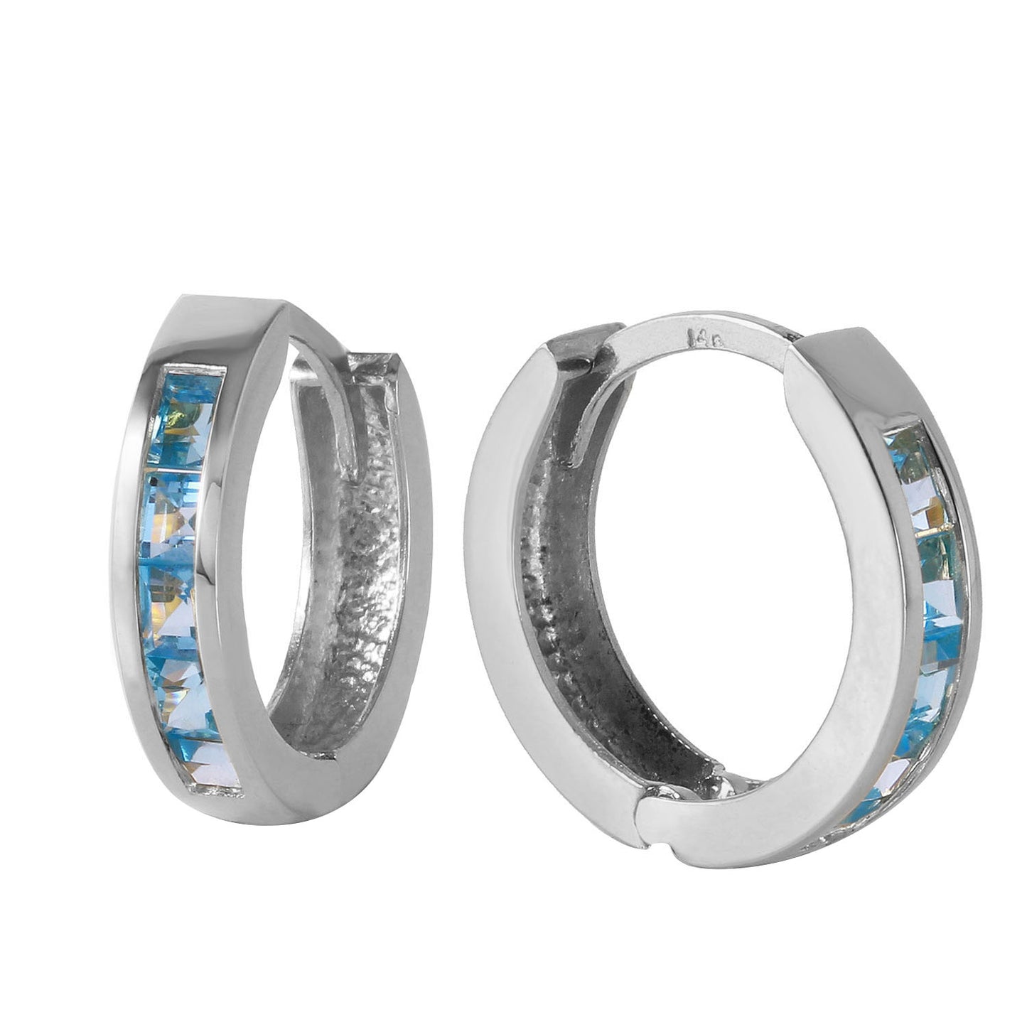 Celestial Sparkle Blue Topaz Earrings
