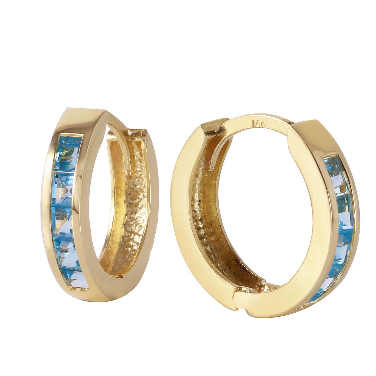 Celestial Sparkle Blue Topaz Earrings