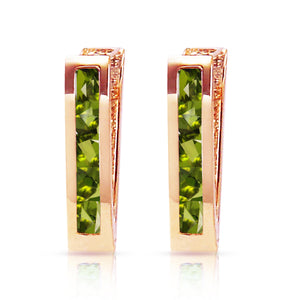 Huggie Haven Peridot Earrings