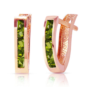 Huggie Haven Peridot Earrings