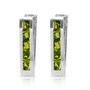 Huggie Haven Peridot Earrings