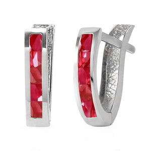 Huggie Haven Ruby Earrings