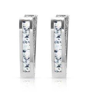 Huggie Haven Aquamarine Earrings