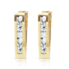 Huggie Haven Aquamarine Earrings