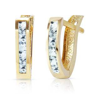Huggie Haven Aquamarine Earrings