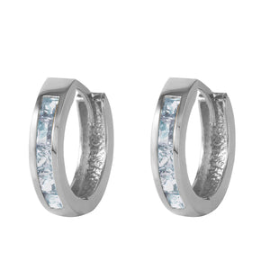 Celestial Sparkle Aquamarine Earrings