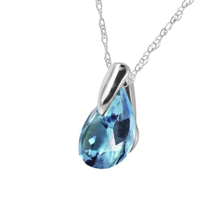 Hidden Light Blue Topaz Necklace