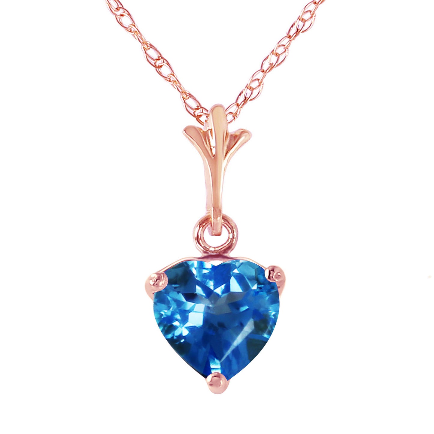 Eternal Love Blue Topaz Necklace