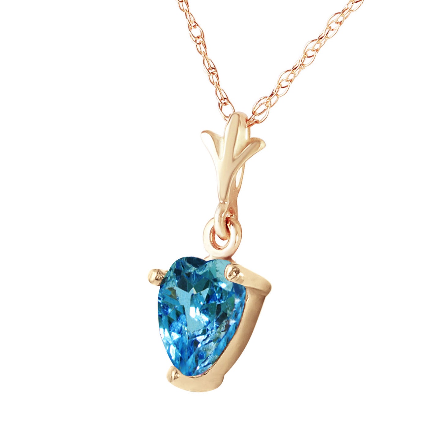 Eternal Love Blue Topaz Necklace