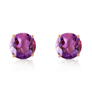 Luminous Orb Amethyst Earrings