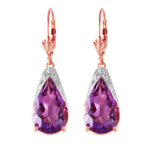 Moonlit Serenity Amethyst Earrings