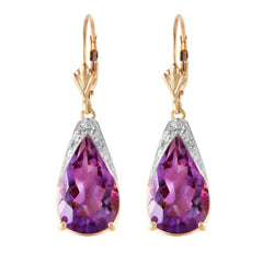 Moonlit Serenity Amethyst Earrings