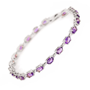 Timeless Essentials Amethyst Tennis Bracelet