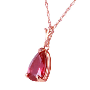 Gentle Droplet Ruby Necklace