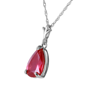 Gentle Droplet Ruby Necklace