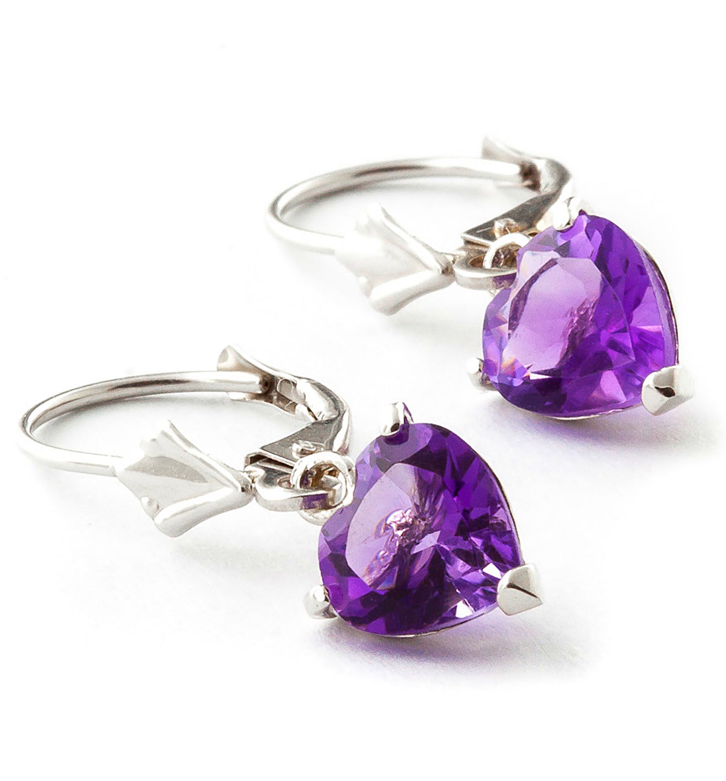 Eternal Love Amethyst Leverback Earrings