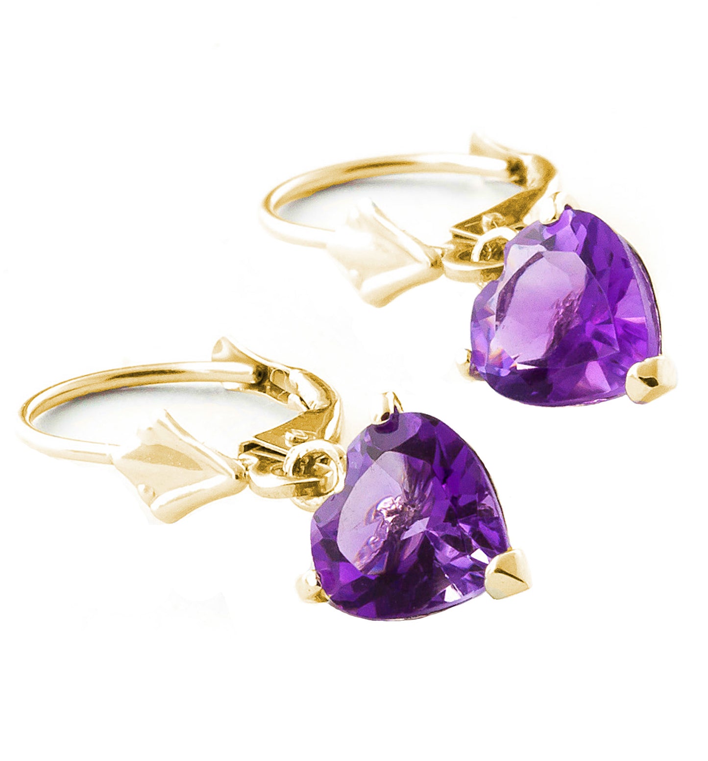 Eternal Love Amethyst Leverback Earrings