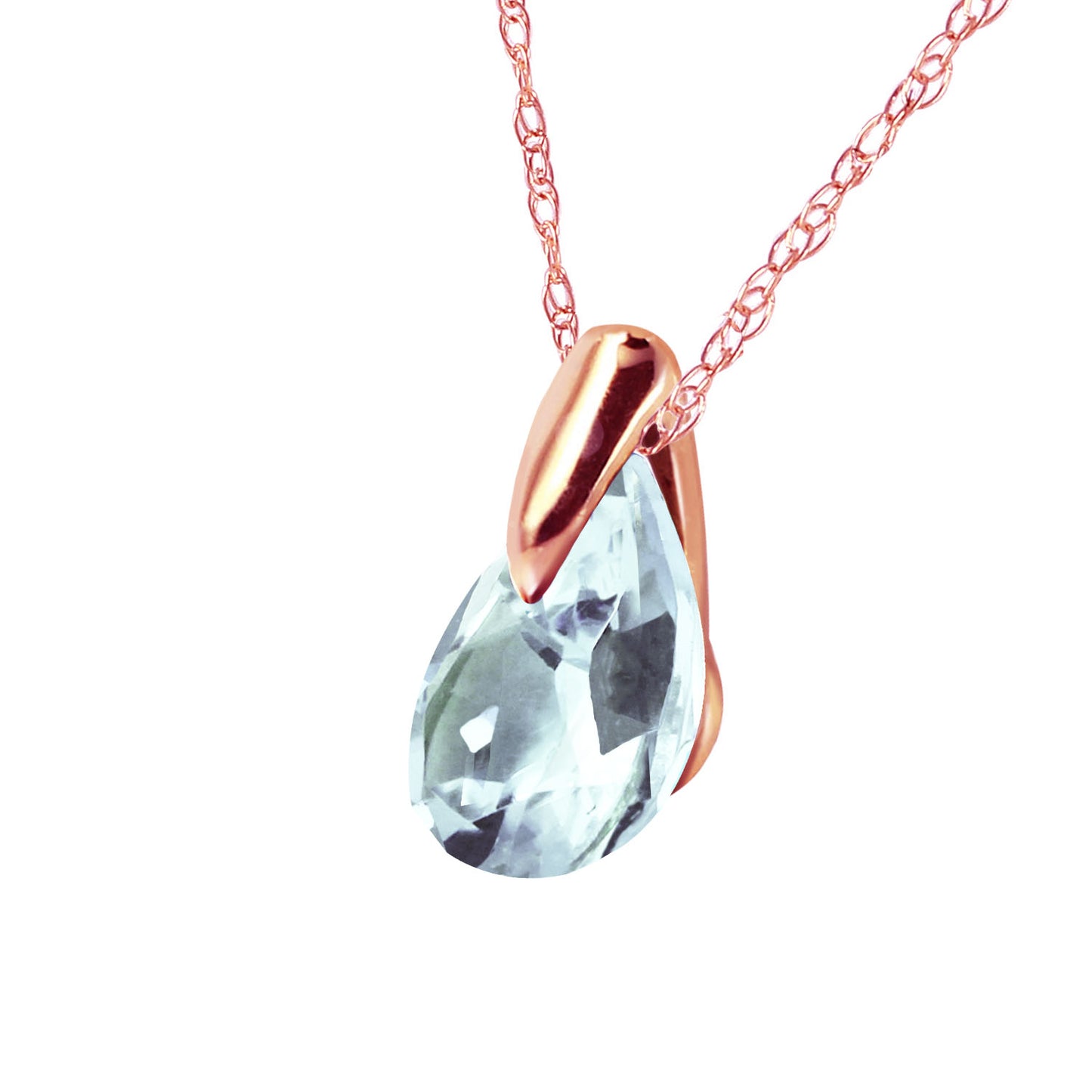 Hidden Light Aquamarine Necklace
