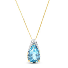 Moonlit Serenity Blue Topaz Chain