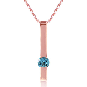 Sunset Glow Blue Topaz Necklace