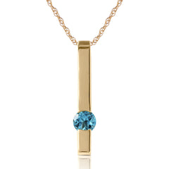 Sunset Glow Blue Topaz Necklace