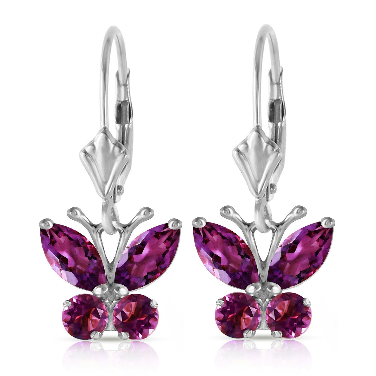 Autumn Breeze Amethyst Earrings