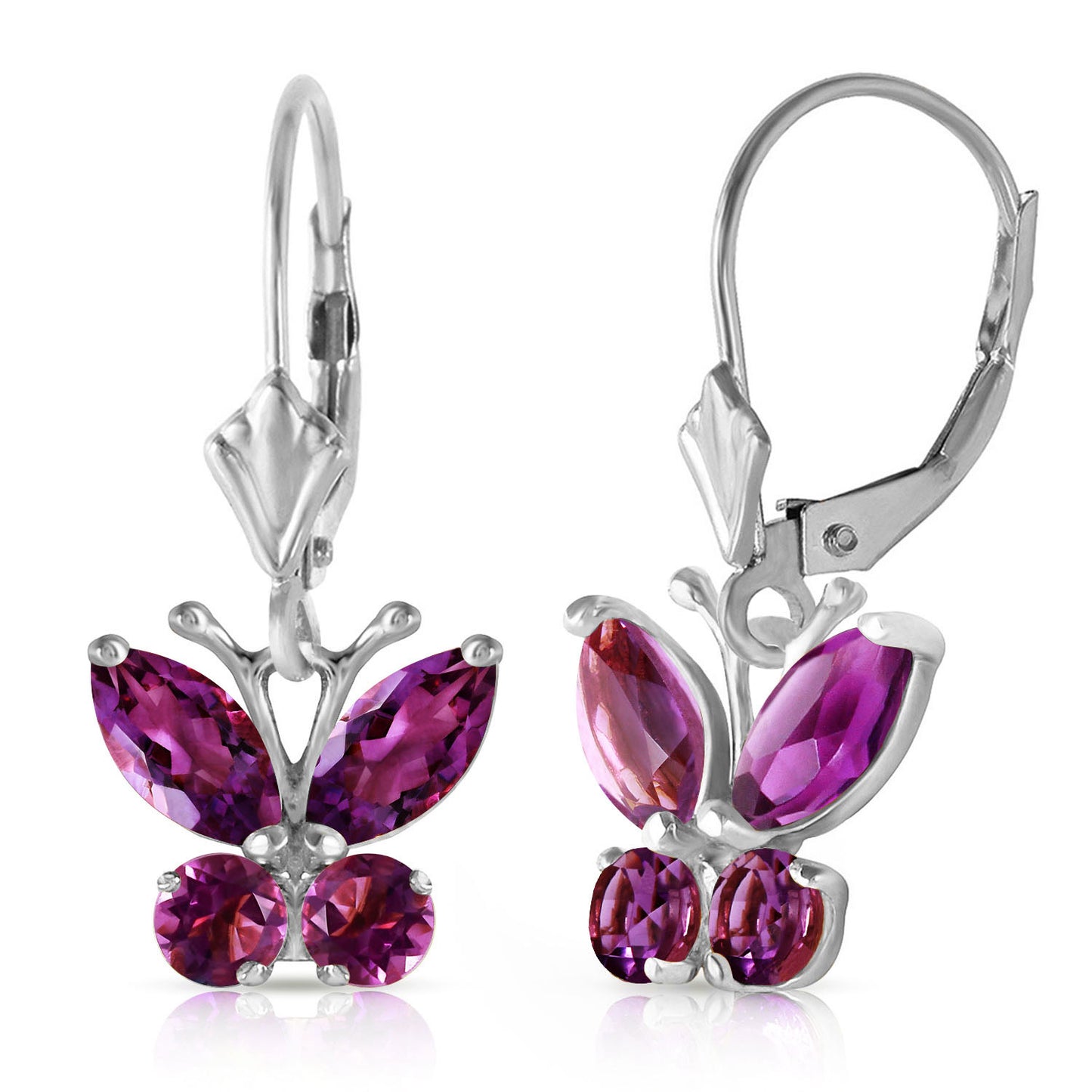 Autumn Breeze Amethyst Earrings