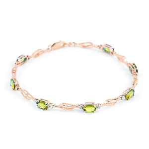 Shimmering Array Bracelet and Peridot Diamond