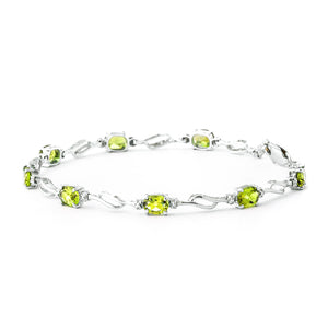 Shimmering Array Bracelet and Peridot Diamond