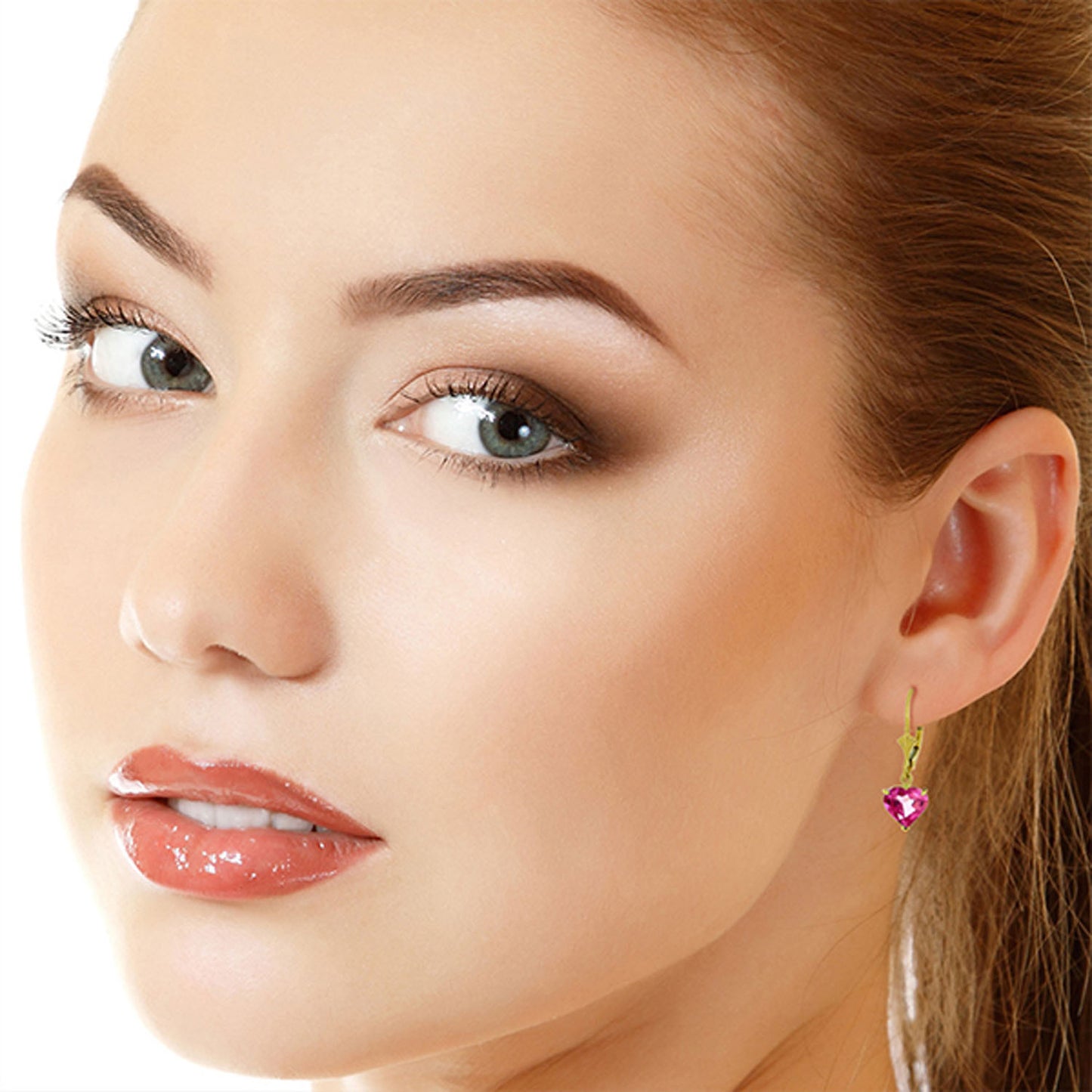 Eternal Love Pink Topaz Earrings