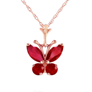 Autumn Breeze Ruby Necklace