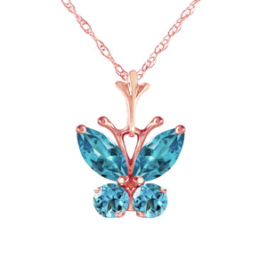 Autumn Breeze Blue Topaz Necklace