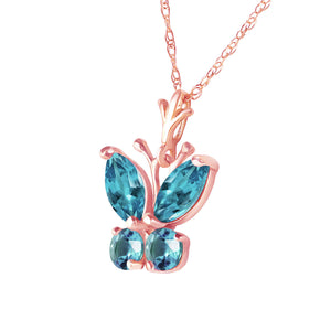 Autumn Breeze Blue Topaz Necklace