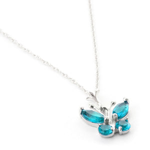 Autumn Breeze Blue Topaz Necklace