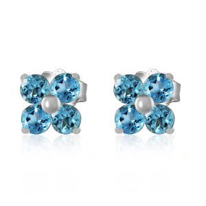 Garden Gem Blue Topaz Earrings