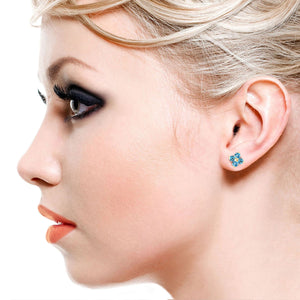 Garden Gem Blue Topaz Earrings