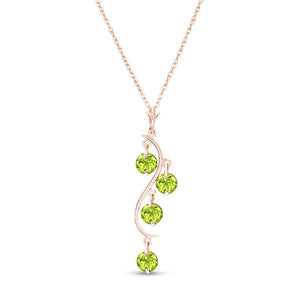 Radiant Drops Peridot Necklace
