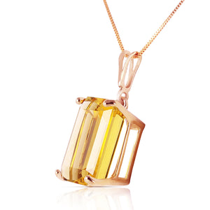 Shimmering Cuts Citrine Necklace