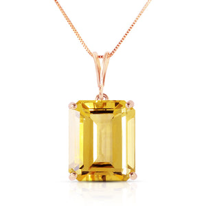 Shimmering Cuts Citrine Necklace