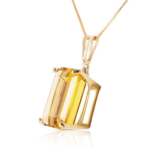 Shimmering Cuts Citrine Necklace