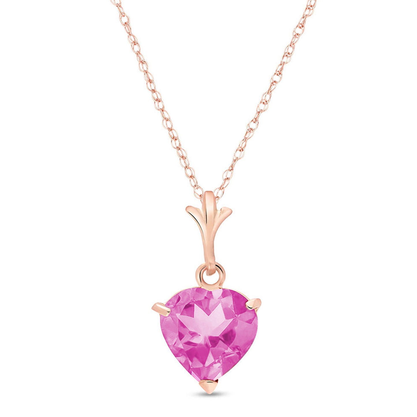 Eternal Love Pink Topaz Necklace