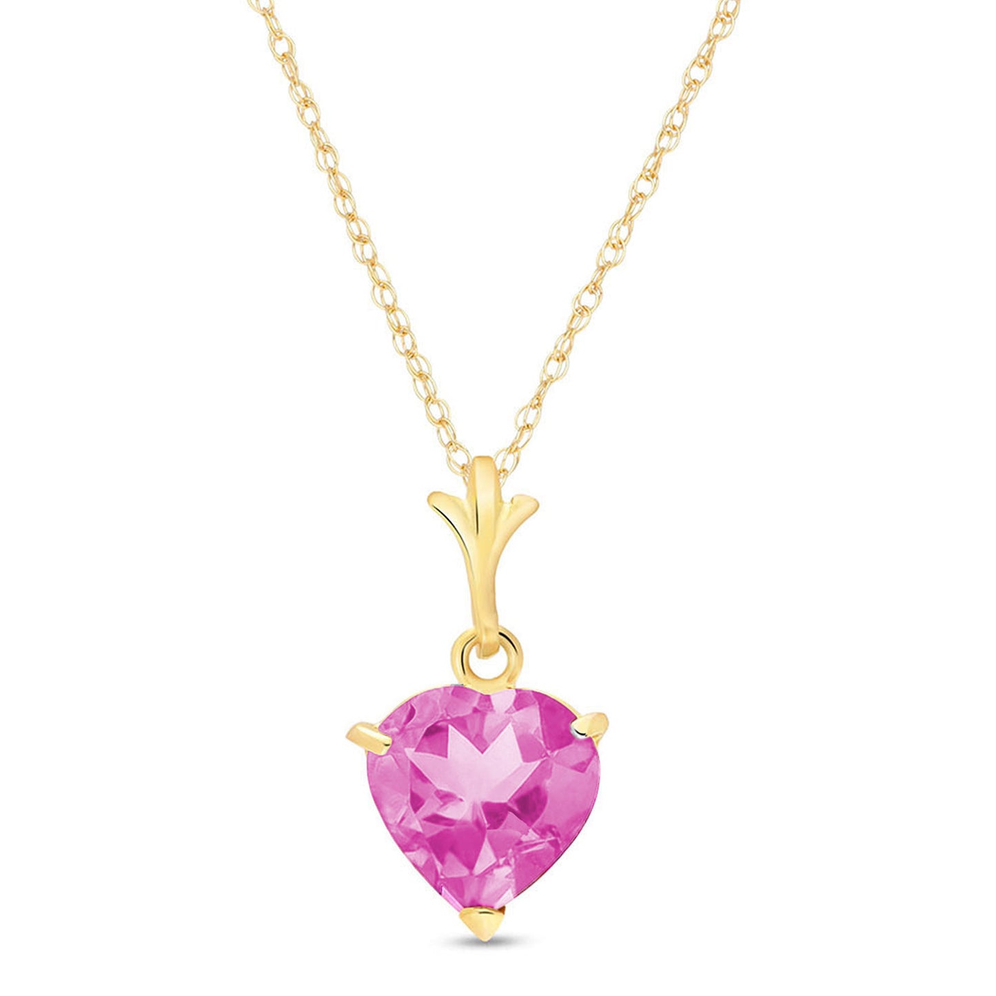 Eternal Love Pink Topaz Necklace