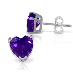 Eternal Love Amethyst Stud Earrings