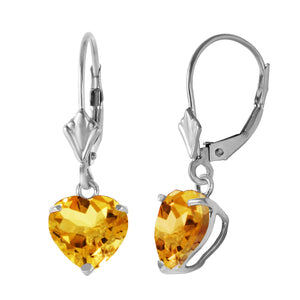 Eternal Love Citrine Leverback Earrings