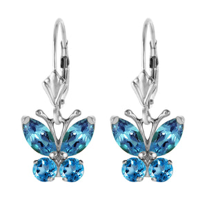 Autumn Breeze Blue Topaz Earrings