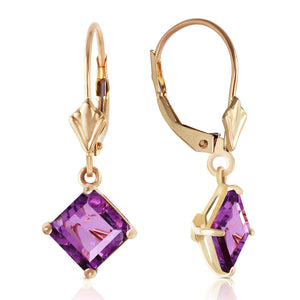 Precious Facade Amethyst Earrings