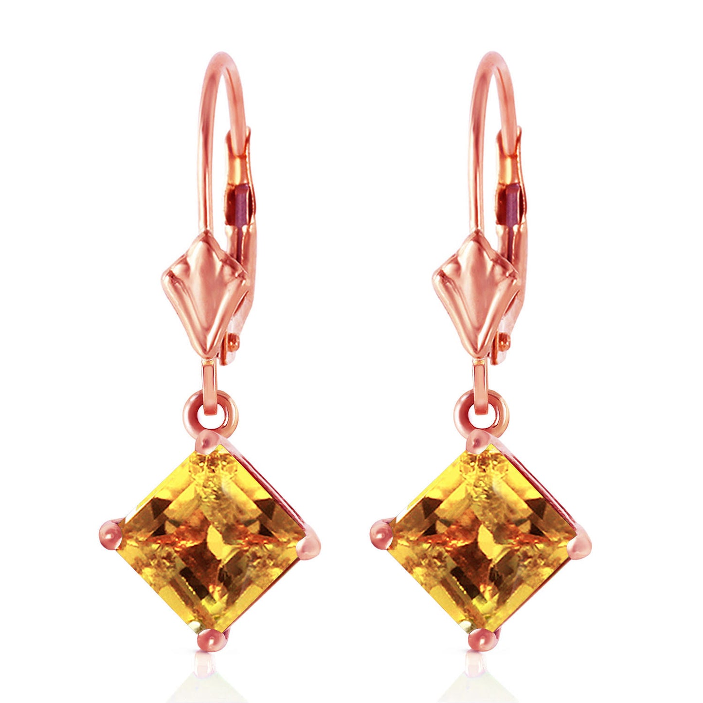 Precious Facade Citrine Earrings