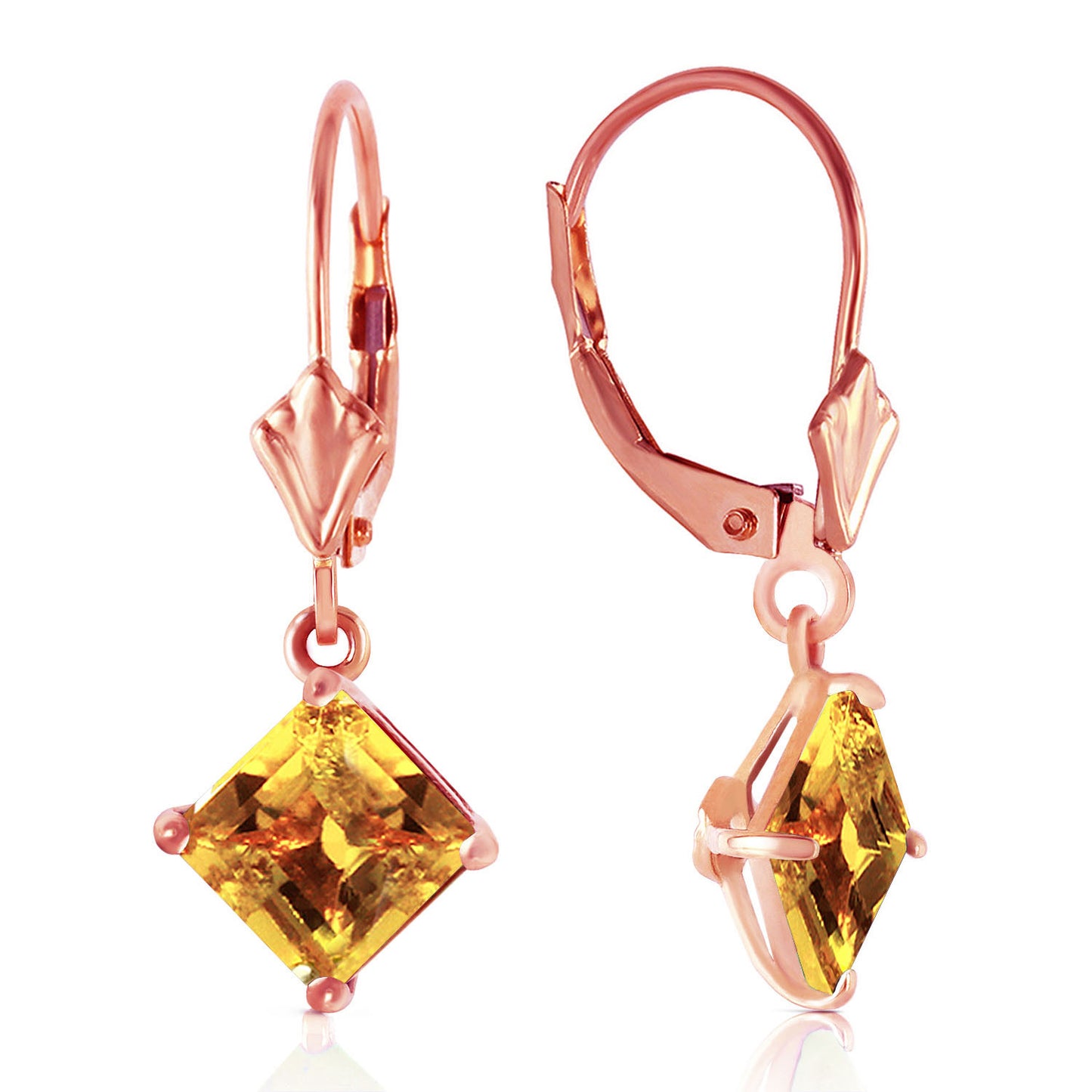 Precious Facade Citrine Earrings