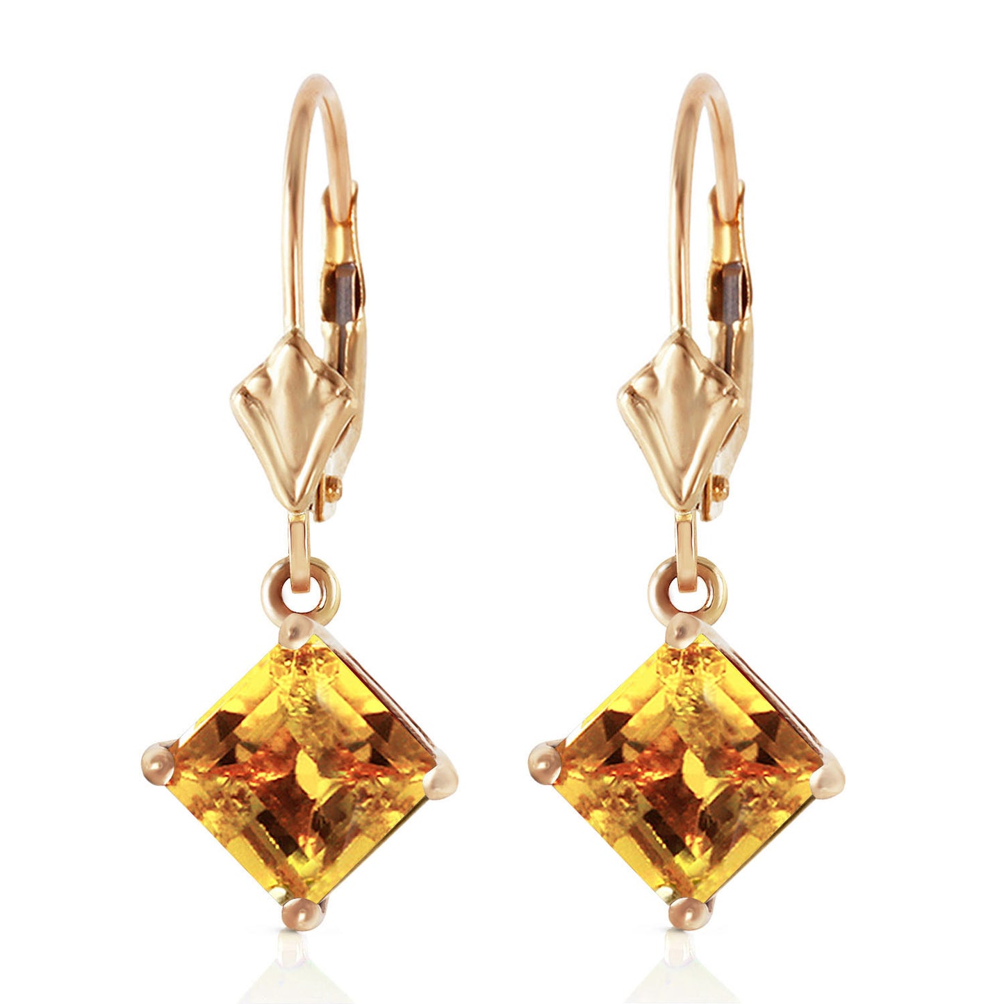 Precious Facade Citrine Earrings