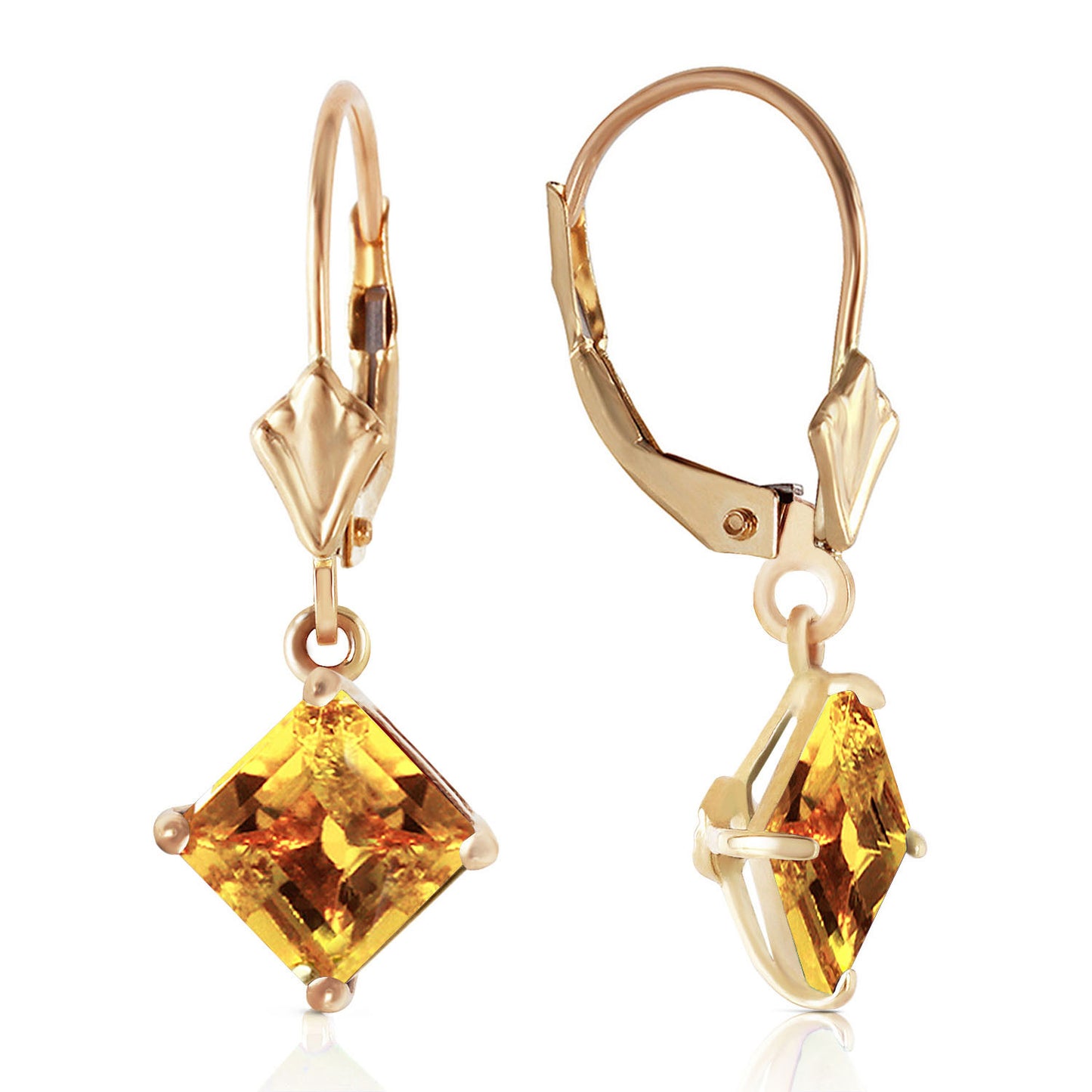 Precious Facade Citrine Earrings